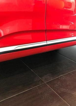 Накладки на дверной молдинг renault clio v (2019-) нерж
