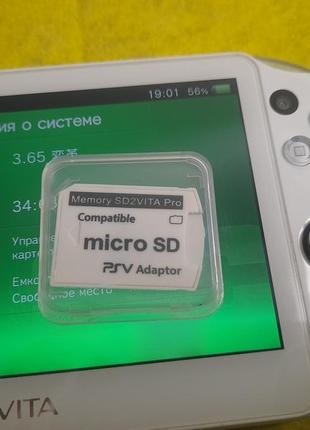 Адаптер на карту памяти microsd sd2vita для psvita henkaku enso переходник ps vita slim fat