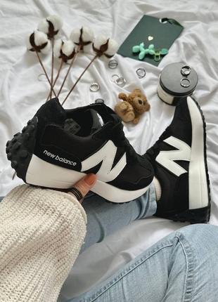 New balance 327 black5 фото