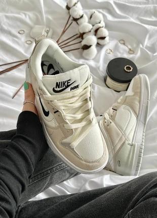 Dunk disrupt 2 pale ivory black6 фото