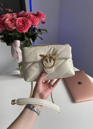 Женская кожаная сумка 👜 pinko love bag puff maxi quilt5 фото