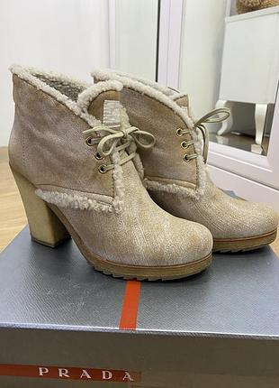 Prada черевики, 38,5, оригінал!!