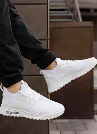 Мужские кроссовки adidas different white8 фото