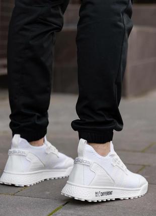 Мужские кроссовки adidas different white9 фото