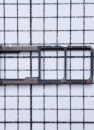 Sim лоток xiaomi redmi note 8 (ginkgo) для телефона серый original