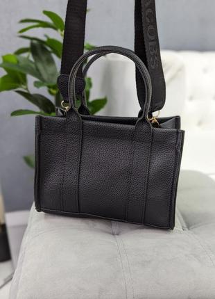 Сумка шоппер Сумочка кроссм боди marc jacobs big size черный4 фото