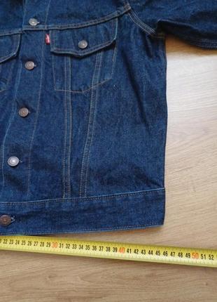 Куртка джинсова вінтажна vintage  темно-синій колір levi's 70506-0217size 425 фото