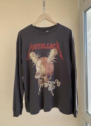 Лонгслив metallica damage inc pushead 1986 h&amp;m 2021 кофта свитшот металллика master of puppets megadeth anthrax slayer m l1 фото