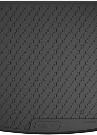 Коврик в багажник (резиновый) gledring для volkswagen golf 6 2009-2013 (универсал), (gr 1031)