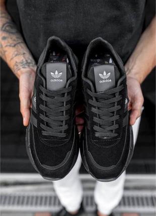 Черные адидас кроссовки, black sneakers adidas