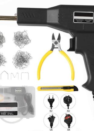 Паяльник для ремонту пластику, бамперів profi, степлер гарячий термостеплер 220в, h50 + 200 скоби та кейс