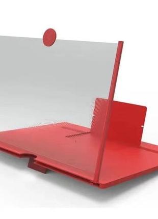 Збільшувач екрану 3d підставка f3 пластик червоний7 фото