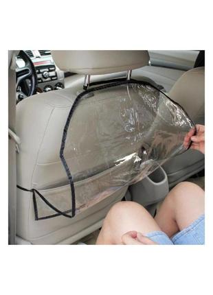 Прозрачный защитный чехол на спинку кресла  авто арт 60013 фото