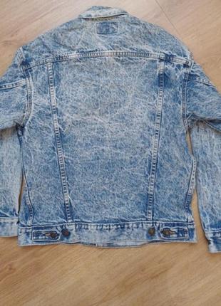 Куртка джинсовая голубой+ синий цвет levi's 70507- 0219 size s made in u.s.a