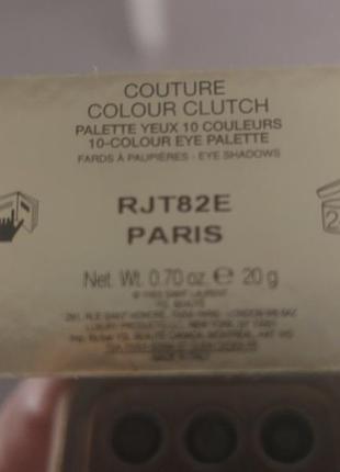 Палитра теней yves saint laurent ysl couture palette color clutch 1 paris. 20 g.5 фото
