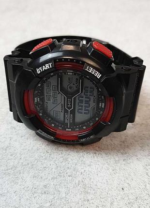 Наручные часы б/у led digital - waterproof sport watch / s1 - red3 фото