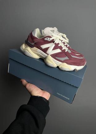 New balance 9060 washed burgundy2 фото