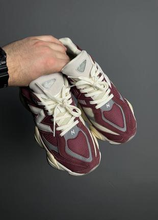 New balance 9060 washed burgundy6 фото