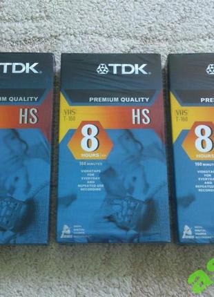 Видеокассета vhs tdk premium t-160