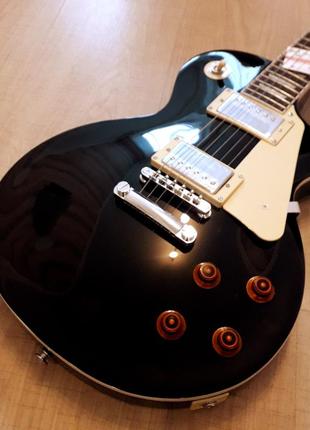 Електрогітара gibson les paul standard black top china3 фото