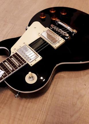 Електрогітара gibson les paul standard black top china5 фото