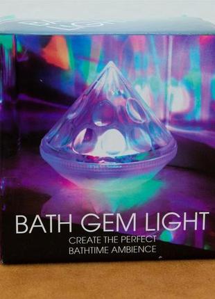 Лампа, квітомузика, paladone bath gem lights led