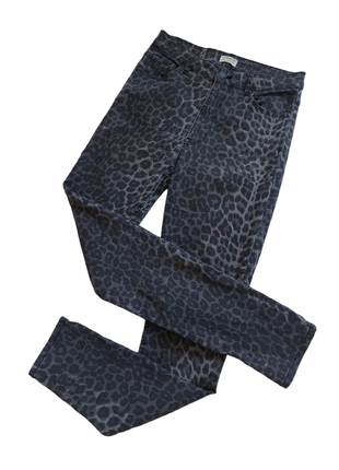 Женские леопардовые брюки / леопардовые джинсы / леопардовые слои