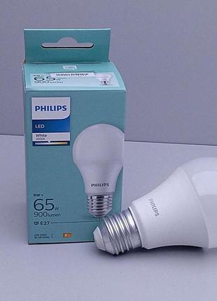 Лампочки б/у philips ecohome led bulb а60 9w e27 3000k