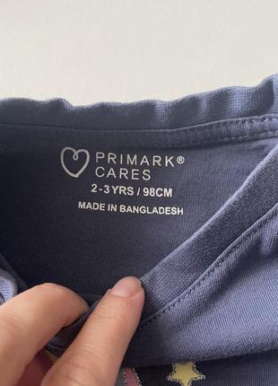 Футболка primark и шорты h&amp;m для девочки 2-3 года 98см4 фото