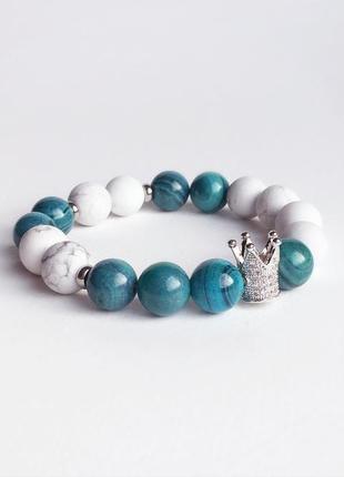 Браслет из кахолонга и агата (модель № 459) jk jewelry