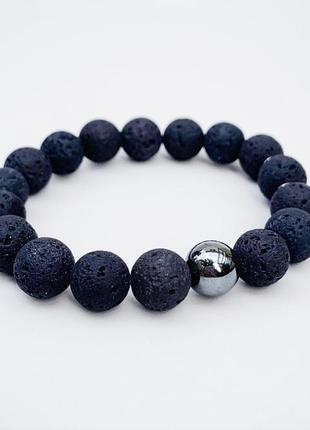 Браслет из вулканической лавы  (модель № 531) jk jewelry