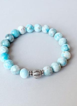 Браслет из  небесно-голубого апатита  (модель № 575) jk jewelry