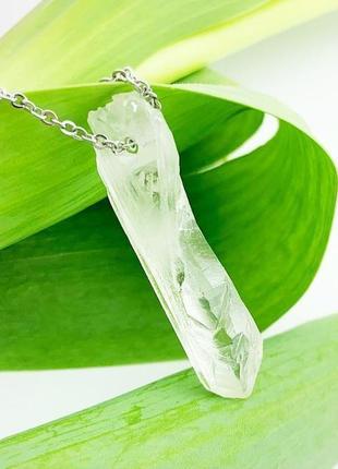 Подвеска кристалл горного хрусталя кулон подарок девушке маме жене (модель № 667) jk jewelry9 фото