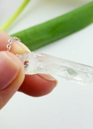 Подвеска кристалл горного хрусталя кулон подарок девушке маме жене (модель № 667) jk jewelry8 фото