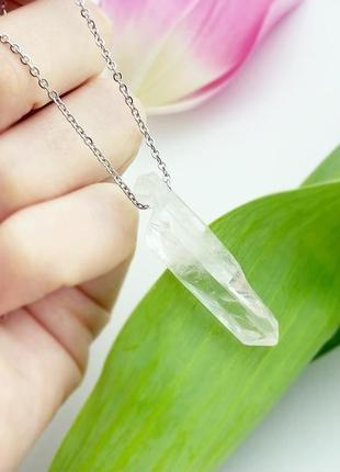 Підвіска кристал гірського кришталю кулон подарунок дівчині мамі дружині (модель № 667) jk jewelry7 фото