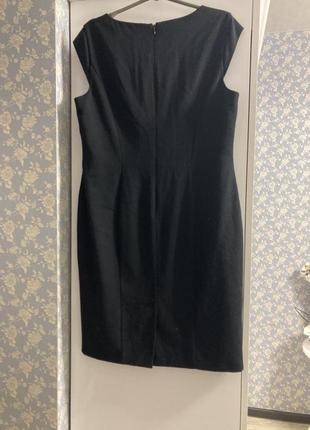 Классическое деловое платье футляр черная marks s spencer7 фото