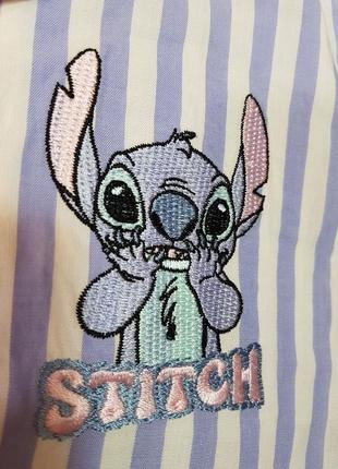 Пижама disney стич лето, комплект атлас-модал, stitch 2xs размер 152 см подросток7 фото