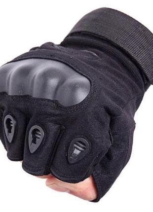 Перчатки тактические primo tactical беспалые, размер l - black