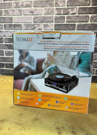 Technaxx tx-22+ usb-  вініловий програвач з ремінним приводом громофон