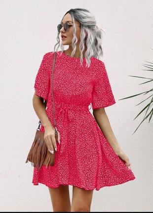 Женское легкое летнее короткое платье из ткани софт размеры 42-522 фото