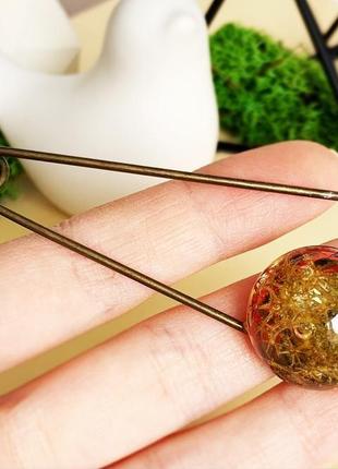 Мох брошка-шпилька з зеленим мохом англійська шпилька з лісовим мохом (модель № 1510) glassy flowers2 фото