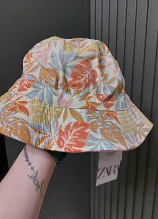 Панама zara 10-14, 6-9 лет на 54 и 56см в принт