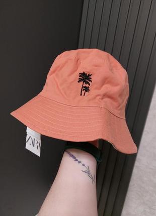 Панама zara 10-14, 6-9 лет на 54 и 56см в принт