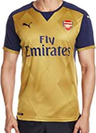 Puma arsenal away '15 -16 'футбольная форма джерси (черный ирис / золото победы)