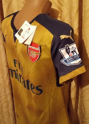 Puma arsenal away '15 -16 'футбольная форма джерси (черный ирис / золото победы)3 фото