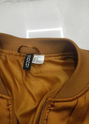 Сатиновый атласный бомбер, куртка, размер 40, бренд hm5 фото