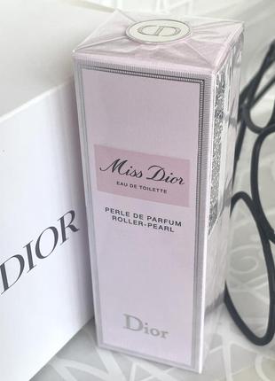 Оригінал! miss dior eau de toilette roller pearl  від dior - це парфум для жінок 20 ml