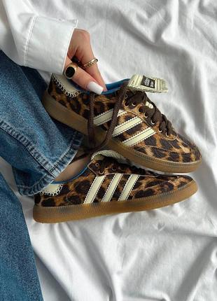 Кеды adidas samba x walles bonner leopard4 фото