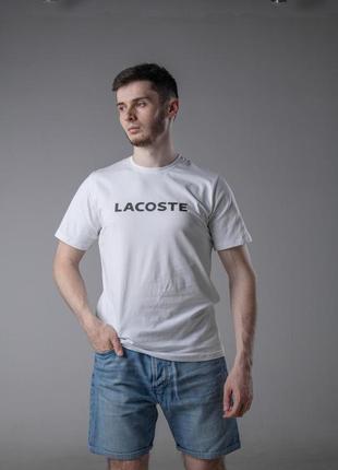Чоловіча футболка lacoste чорна теніска лакоста повсякденна на літо (b)6 фото