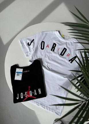 Чоловіча футболка jordan чорна бавовняна теніска джордан на літо (b)3 фото